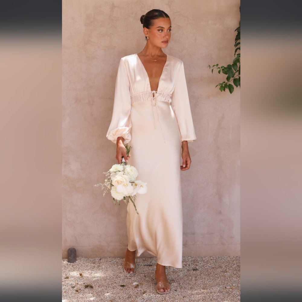 Billy j Champagne Amara Maxi Dress